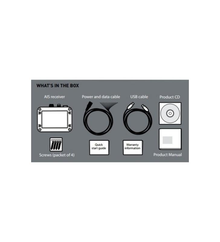Receptor AIS Em-Trak R 300 con doble canal IPX-7 24/12 v.c.c