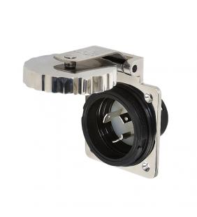 Base enchufe Marinco 16 Amp macho inox