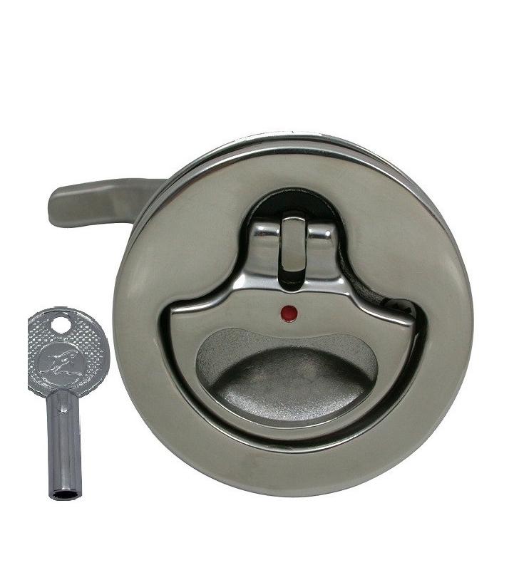 Cierre tirador encastado con llave D-Handle 78mm