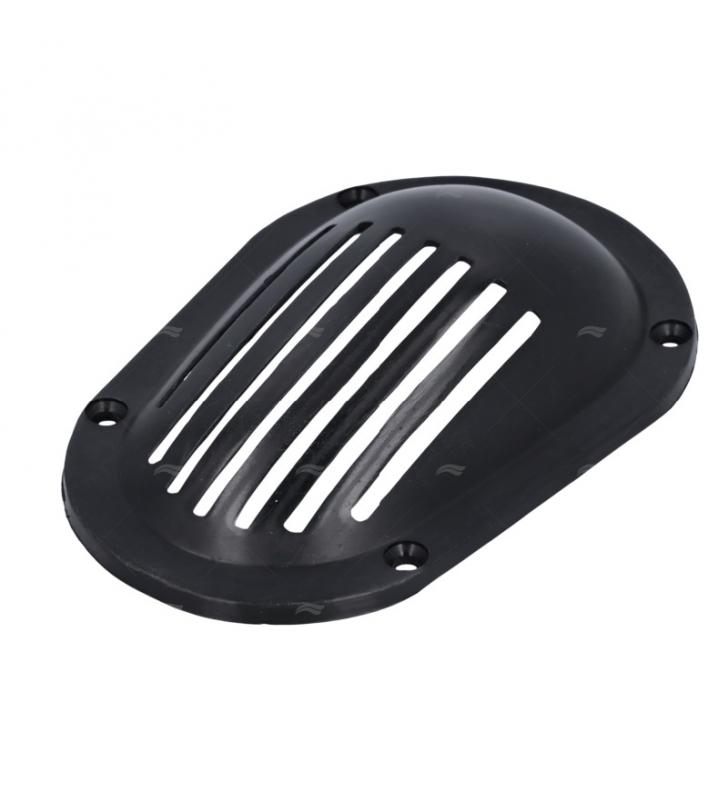 Rejilla toma de agua nylon negra 120x81mm