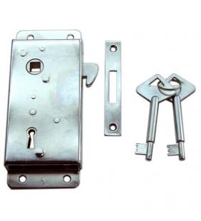 Cerradura superpuesta para puerta corredera a izquierda