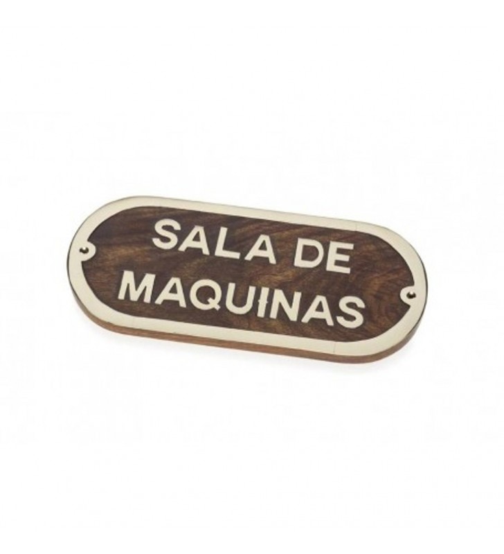 Placa náutica Sala de máquinas