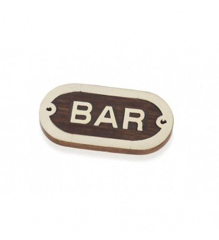 Placa decorativa Bar