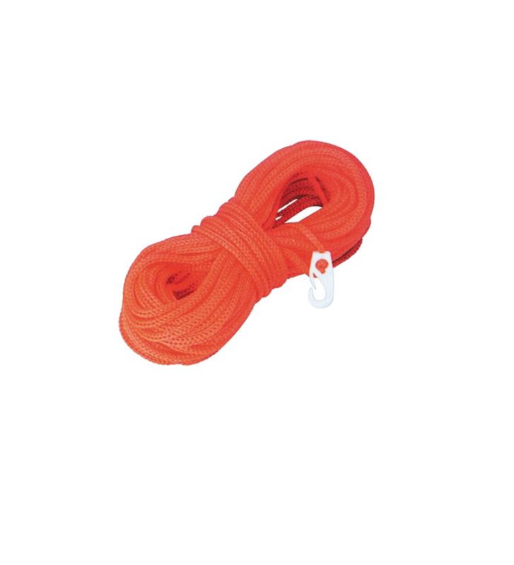 Rabiza 8mm con mosquetón de nylon