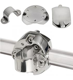 Soporte inox vertical para balsa salvavidas