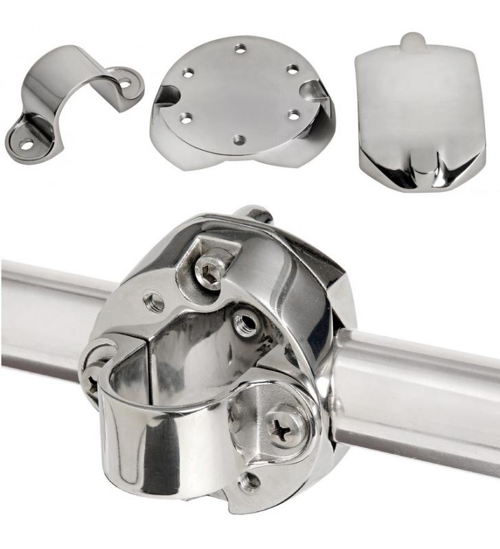 Soporte inox vertical para balsa salvavidas
