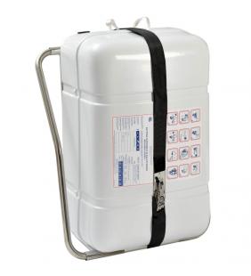 Soporte inox vertical para balsa salvavidas
