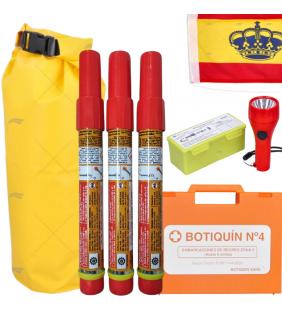 Dry bag de emergencia con bengalas zona 5