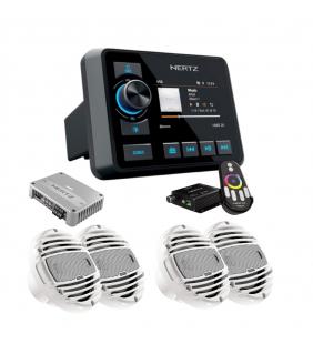 Pack HMR20 Hertz con 4 altavoces RGB blanco