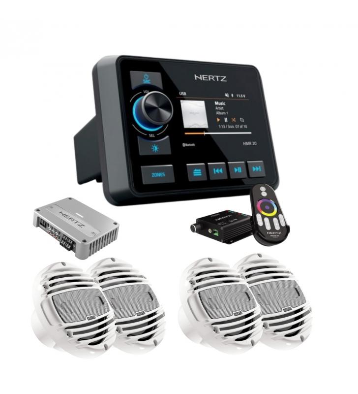 Pack HMR20 Hertz con 4 altavoces RGB blanco