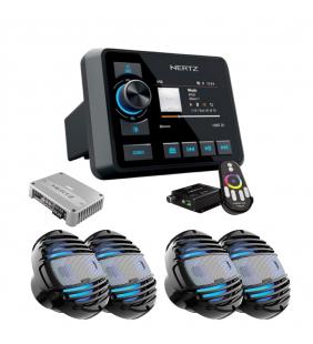 Pack HMR20 Hertz con 4 altavoces RGB negro
