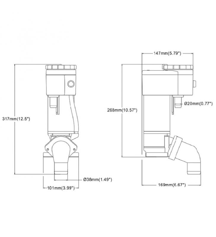 Kit conversión inodoro eléctrico Seaflo