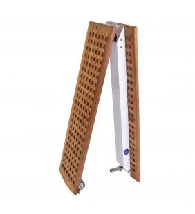 Pasarela plegable de teca 230 x 30cm GR