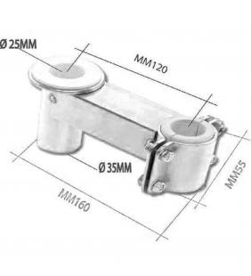 Tintero inox ajustable a candelero para pasarela