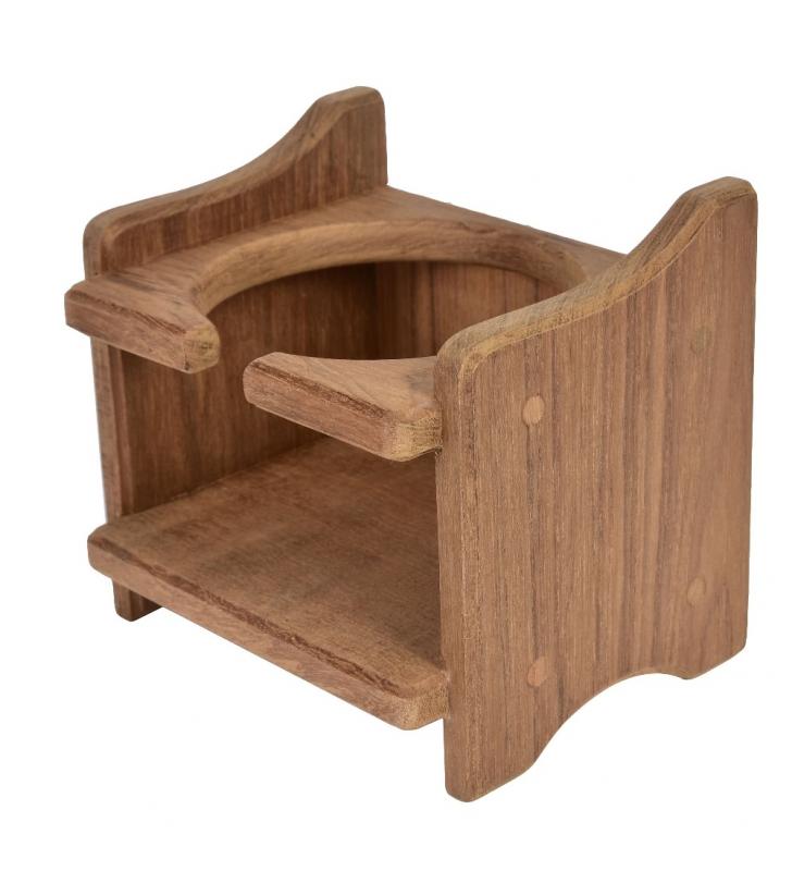 Soporte para bebidas en teca
