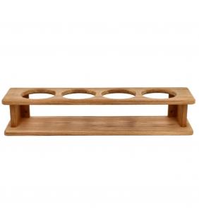 Soporte fijo para cuatro vasos en teca