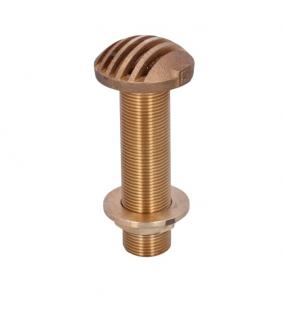 Pasacasco bronce 1" con rejilla Guidi