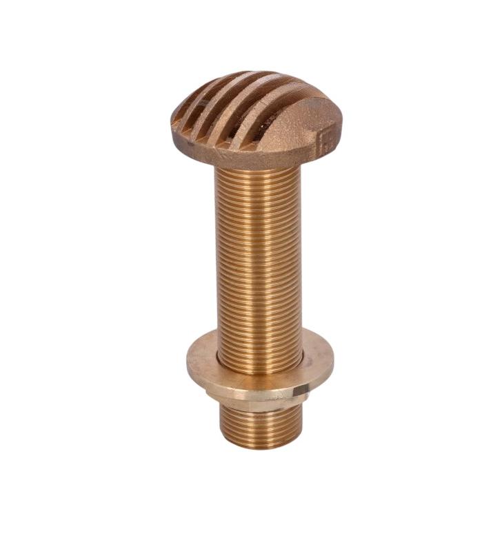 Pasacasco bronce 1" con rejilla Guidi