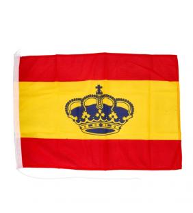 Bandera España 20 x 30 cm con corona