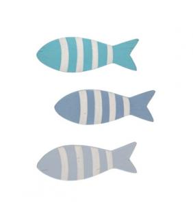imanes peces de madera