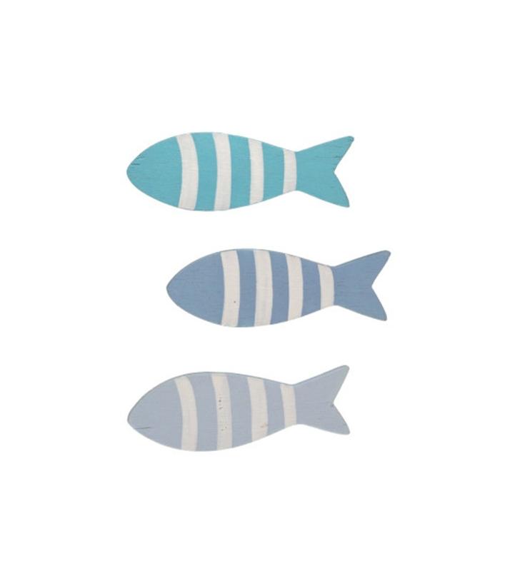 imanes peces de madera