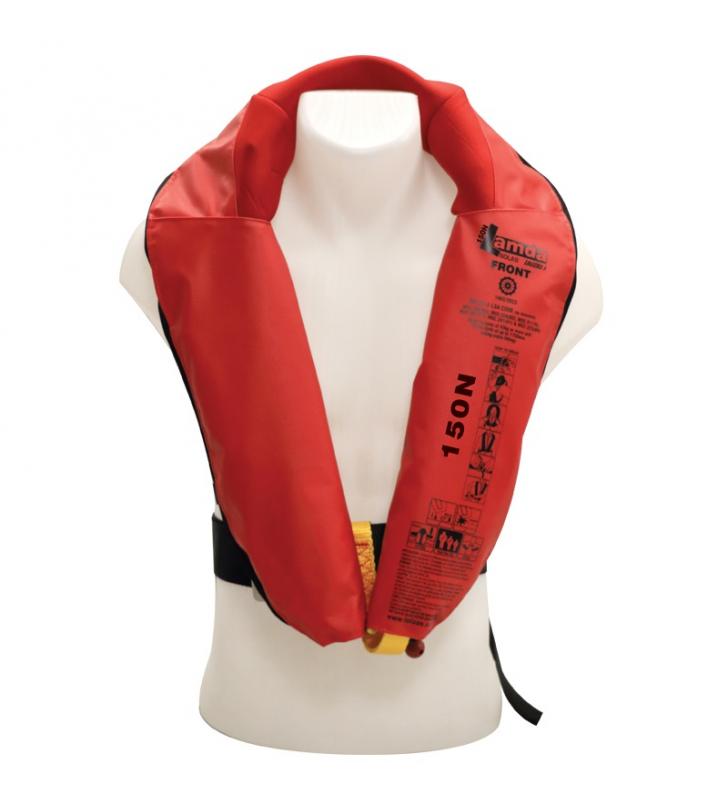 Chaleco salvavidas autoinflable SOLAS 150N Lamda