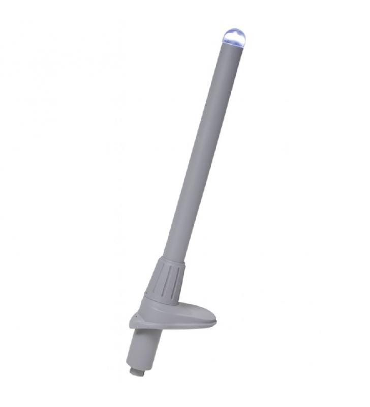 Luz led todo horizonte 25cm Micro Lalizas enchufable gris