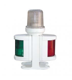 Luz combinada babor-estribor-todo horizonte, carcasa blanca
