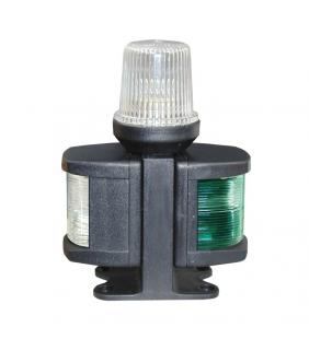 Luz combinada alcance bicolor y todo horizonte negra