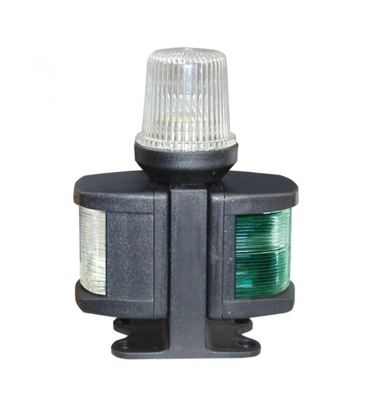 Luz combinada alcance bicolor y todo horizonte negra