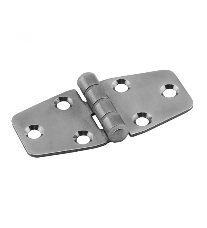 Bisagra Silenciosa, Derecha, Inox 316, L78mm, W37mm, grosor 1,8mm