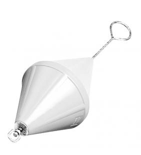 Boya de fondeo 320mmØ con herraje largo giratorio blanca
