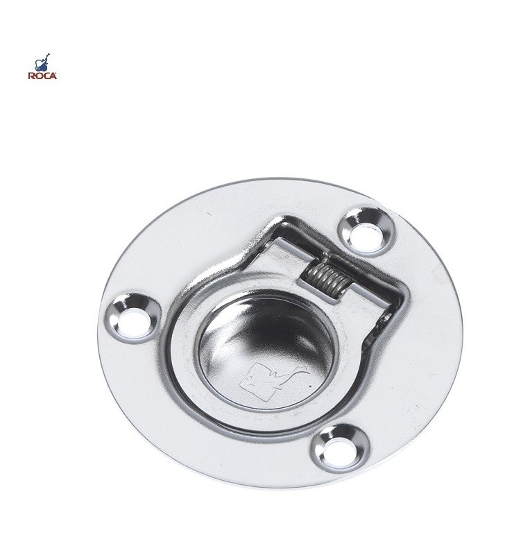 Tirador encastado redondo 50mm inox
