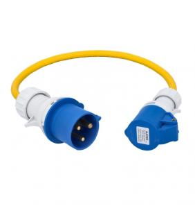 Adaptador de hembra 16A a macho 32A CEE-17