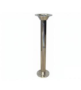 Pie de mesa base desmontable acero cromado