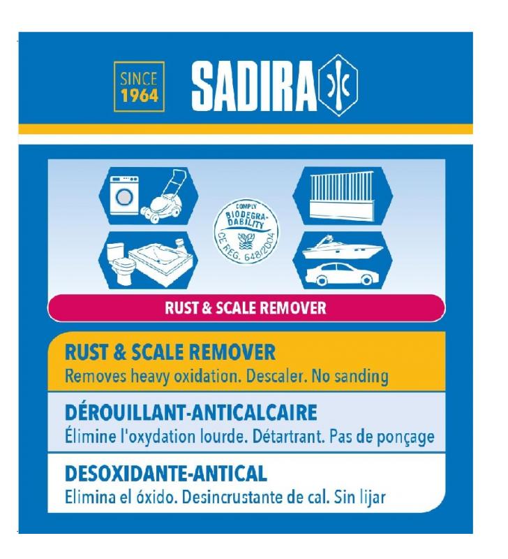 Desoxidante Sadira 750ml con pulverizador