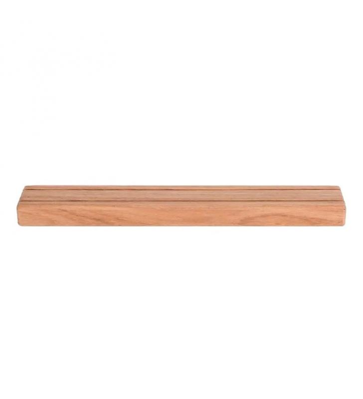 Peldaño de teca 300x50x25mm Ø25mm