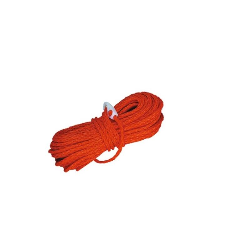 Rabiza 8mm con mosquetón de nylon