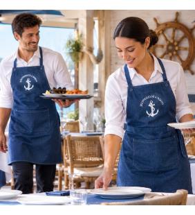 Delantal de cocina Welcome on board 3 uds.