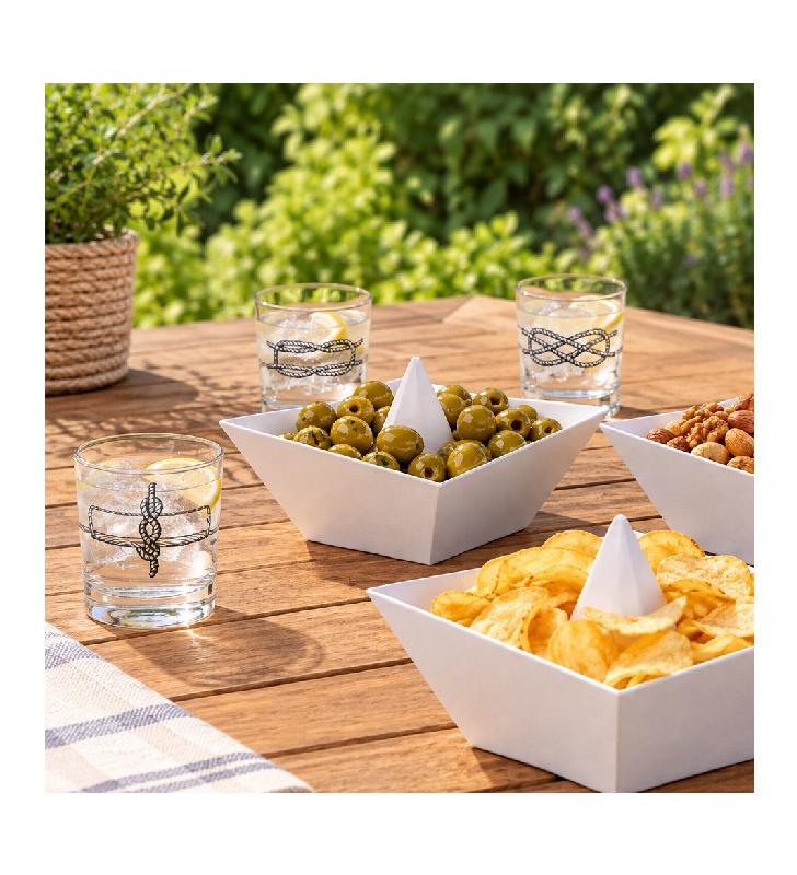 Vasos nudos marineros 6 uds.