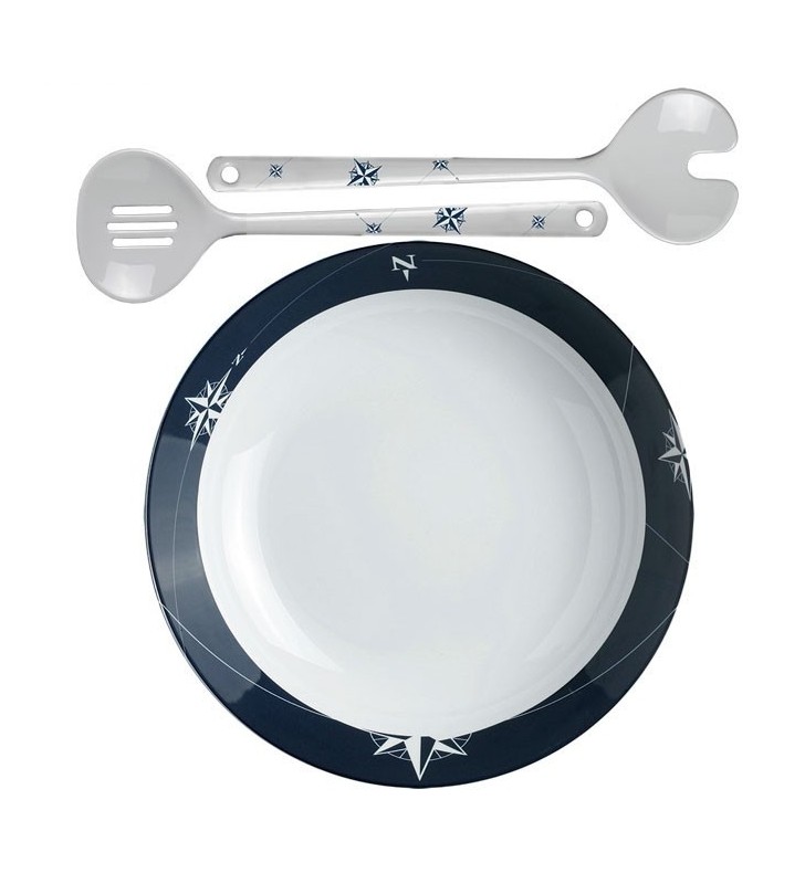 Ensaladera Northwind con cubiertos de servir