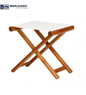 Banqueta de teca plegable olefina crudo