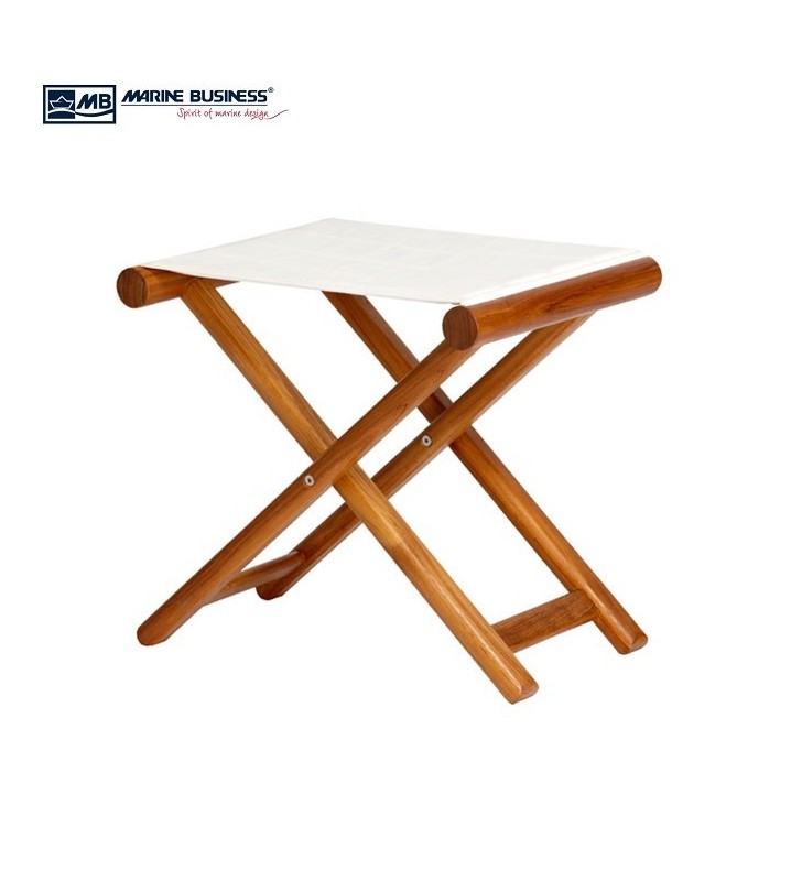 Banqueta de teca plegable olefina crudo
