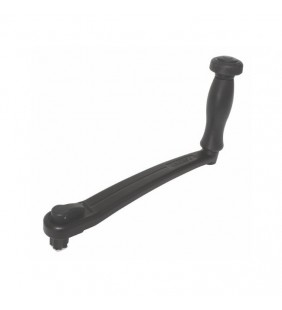 Manivela de aluminio 25 cm con bloqueo y puño de velocidad