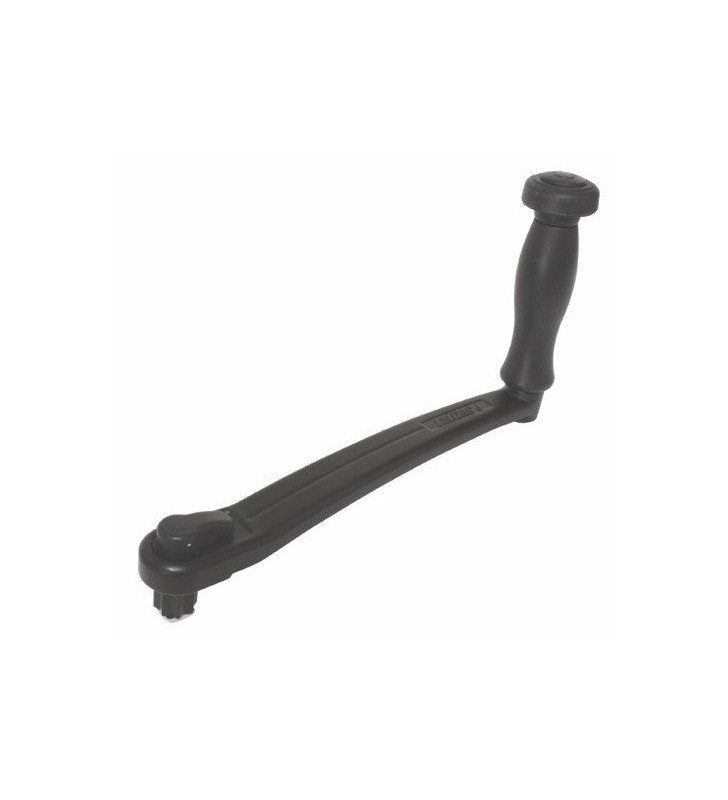 Manivela de aluminio 25 cm con bloqueo y puño de velocidad