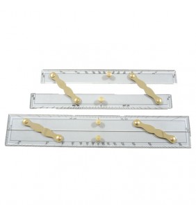 Reglas paralelas de 38 cm