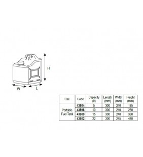 Jerrycan 10 litros con tubo vertedor
