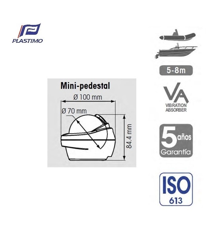 Medidas de Compás Offshore 75 en pedestal negro