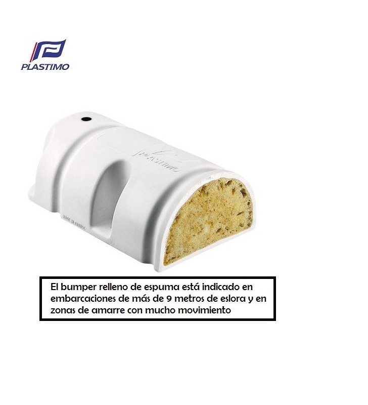 Bumper 3/4 relleno espuma Plastimo