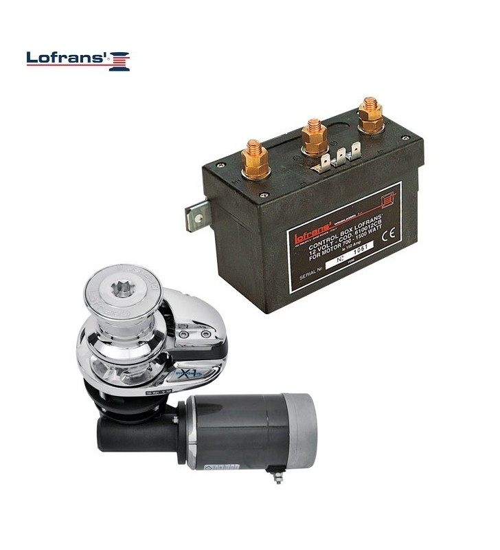 Molinete X1 500W Lofrans bronce cromado con campana
